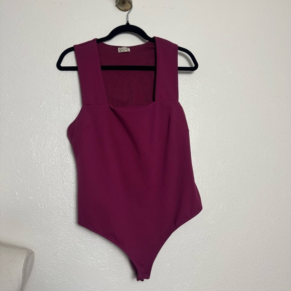 Free People Tops - Free People Magenta Bodysuit